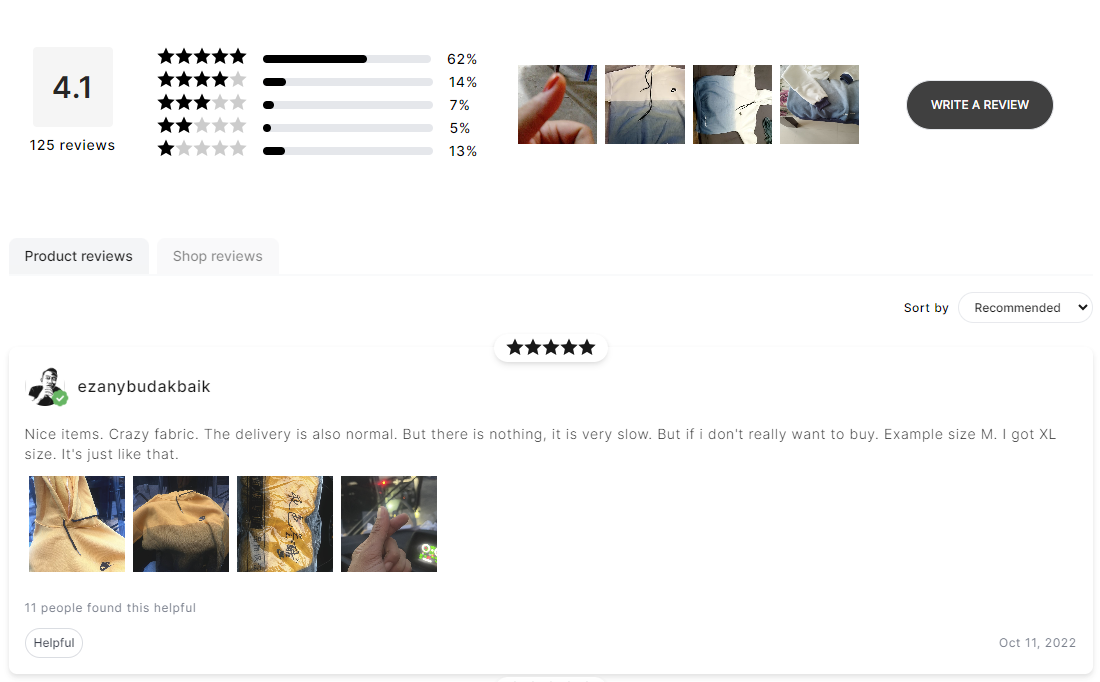 Product Reviews app shopify